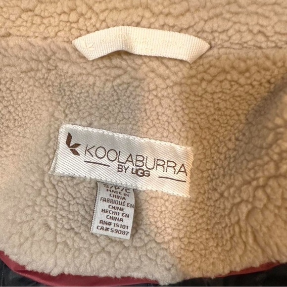Koolaburra by UGG Black Hooded Sherpa Parka Jacket size small - Picture 7 of 8